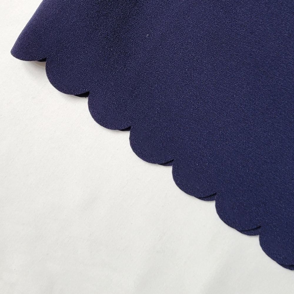 Woman's Banana Republic scalloped blue midi skirt - Picture 3 of 5